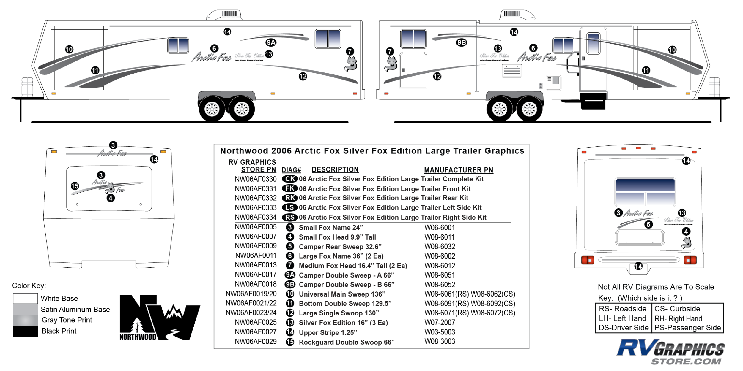 2006 Northwood Arctic Fox Silver Fox Edition Travel Trailer - Large