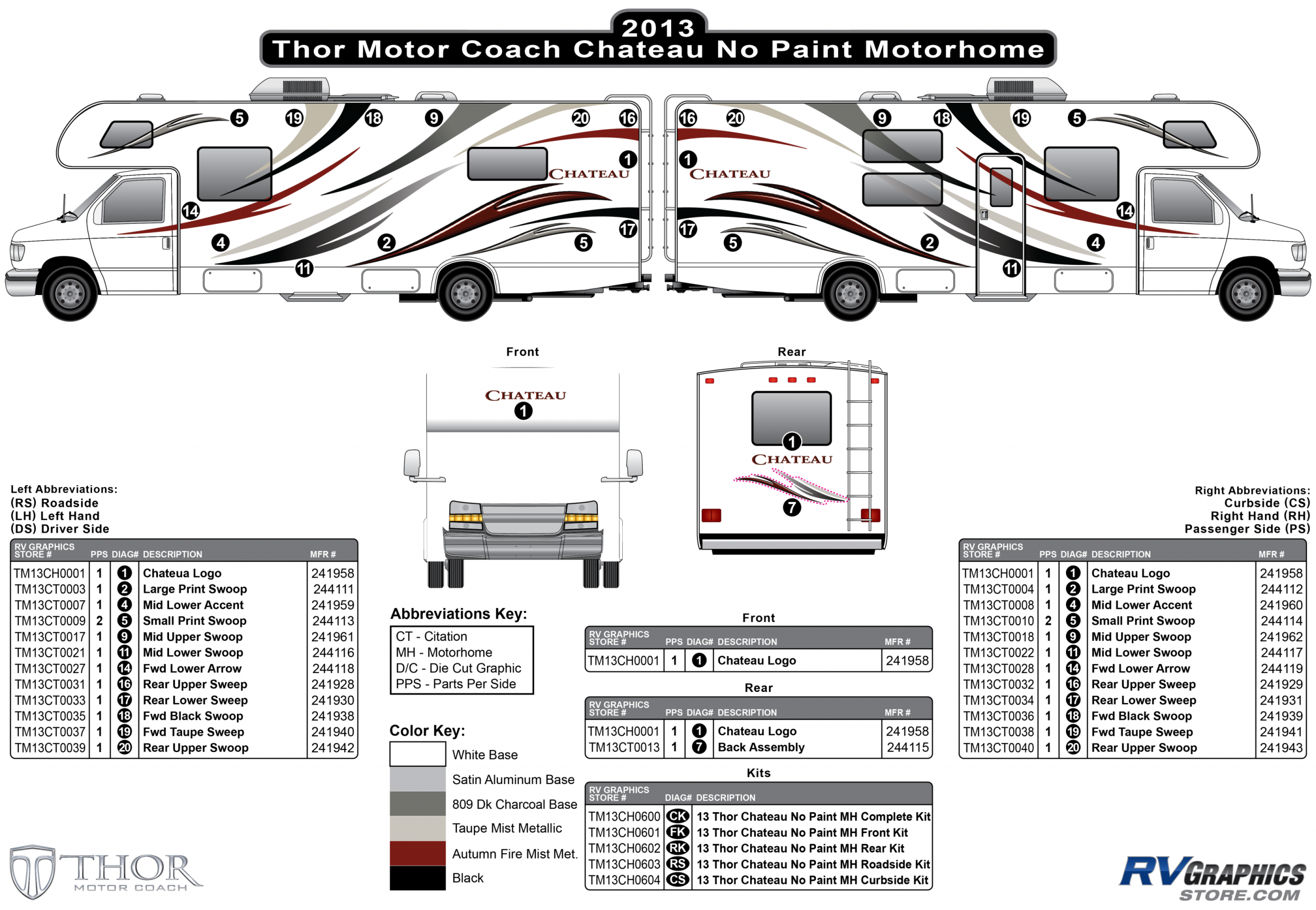 Shop By Manufacturer - Thor Motorcoach - Chateau - 2013 Chateau Class C MH- Motorhome