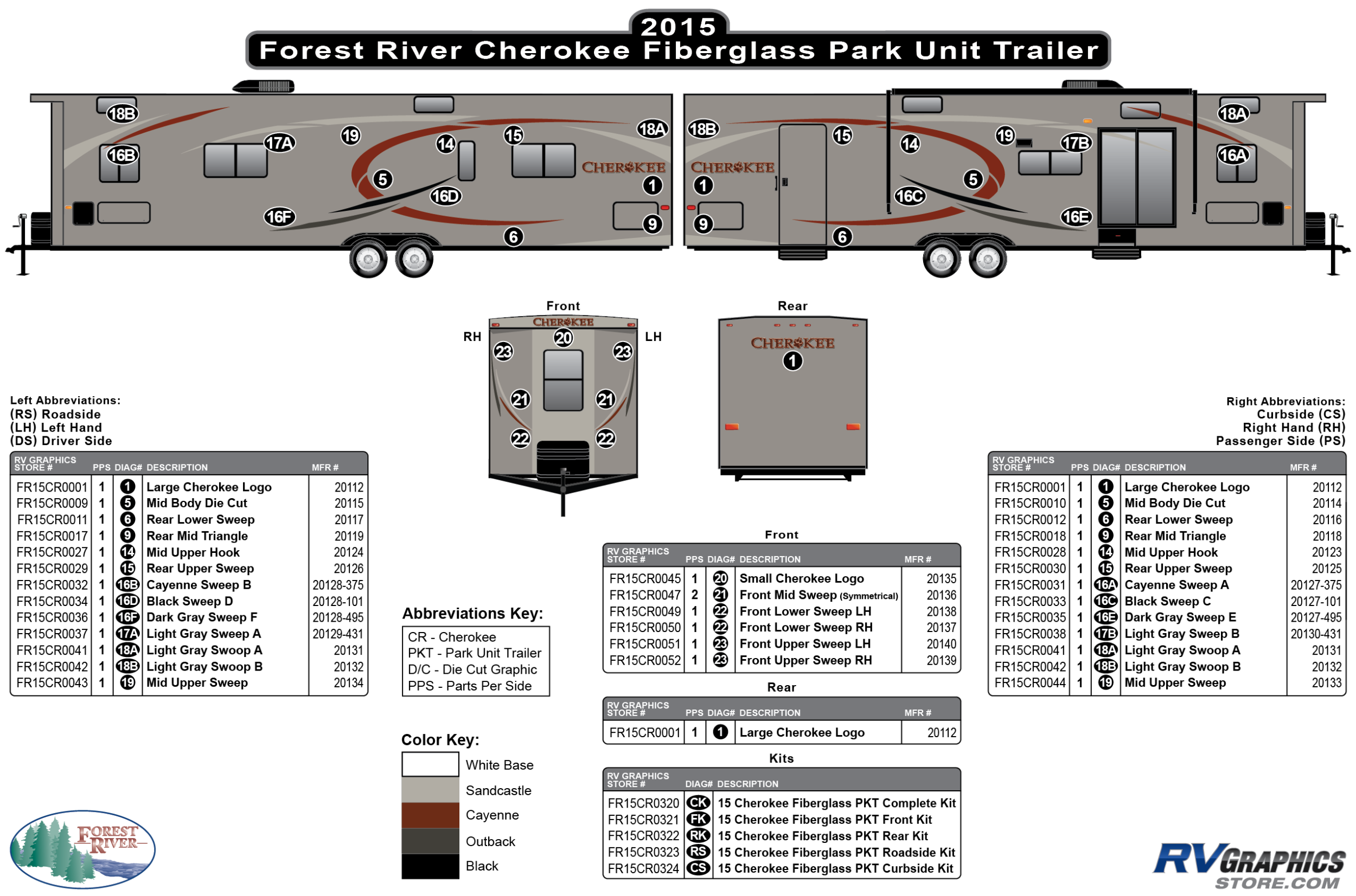 Cherokee - 2015 Cherokee TP-Trailer Park Model Fiberglass Wall