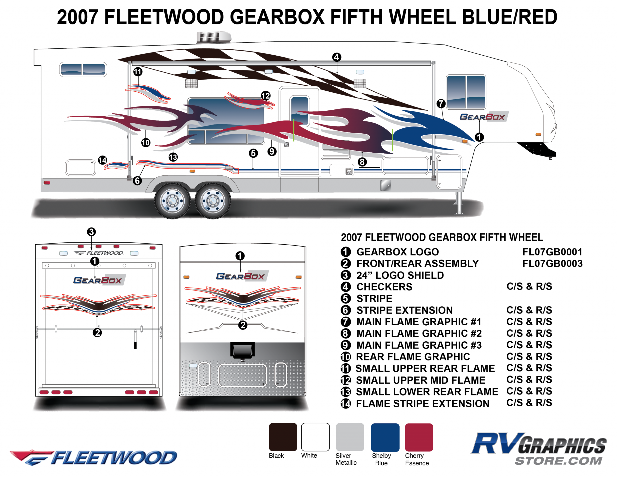 2007 Gearbox Fw Fifth Wheel Blue Version