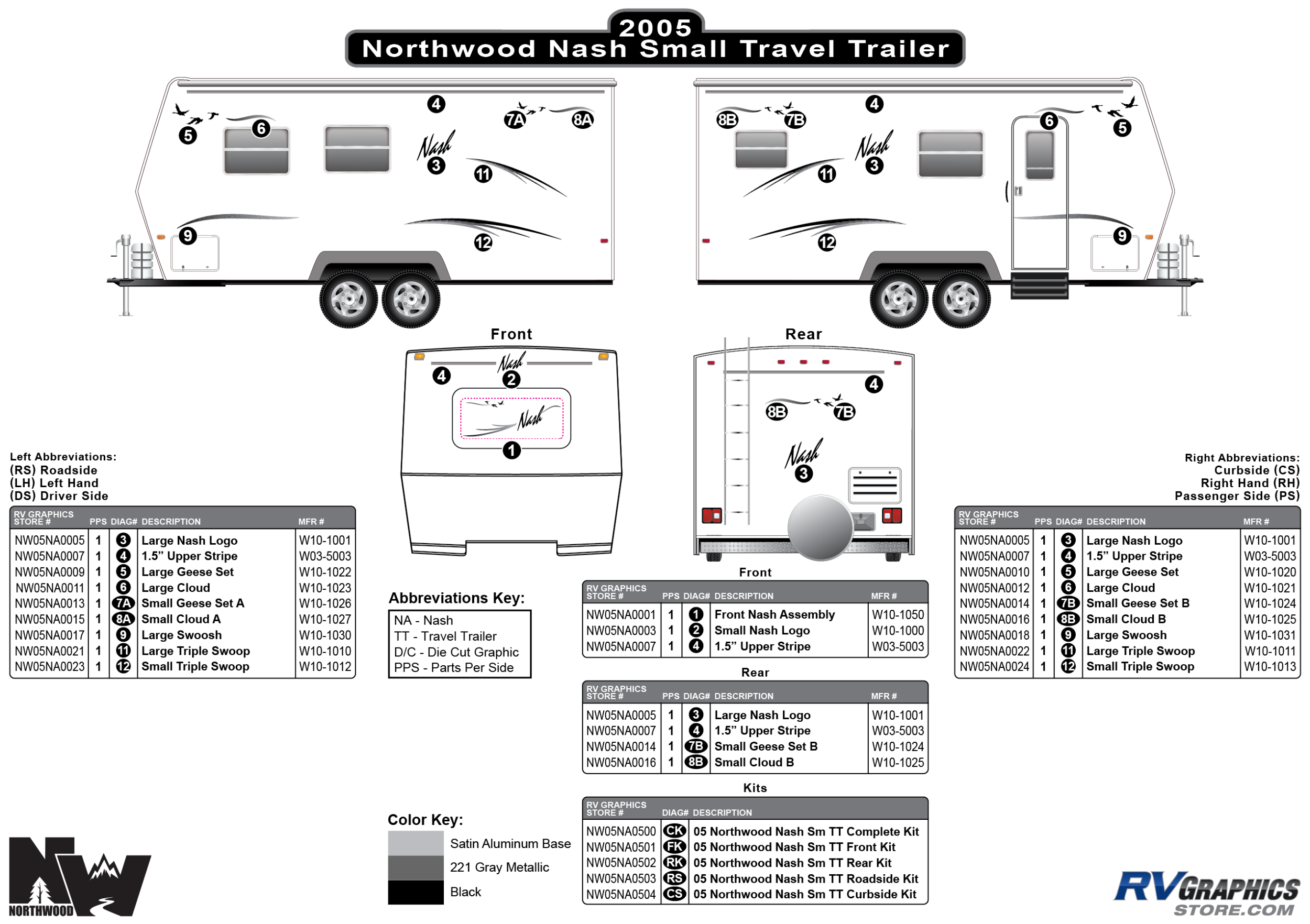 2005 nash 17c travel trailer