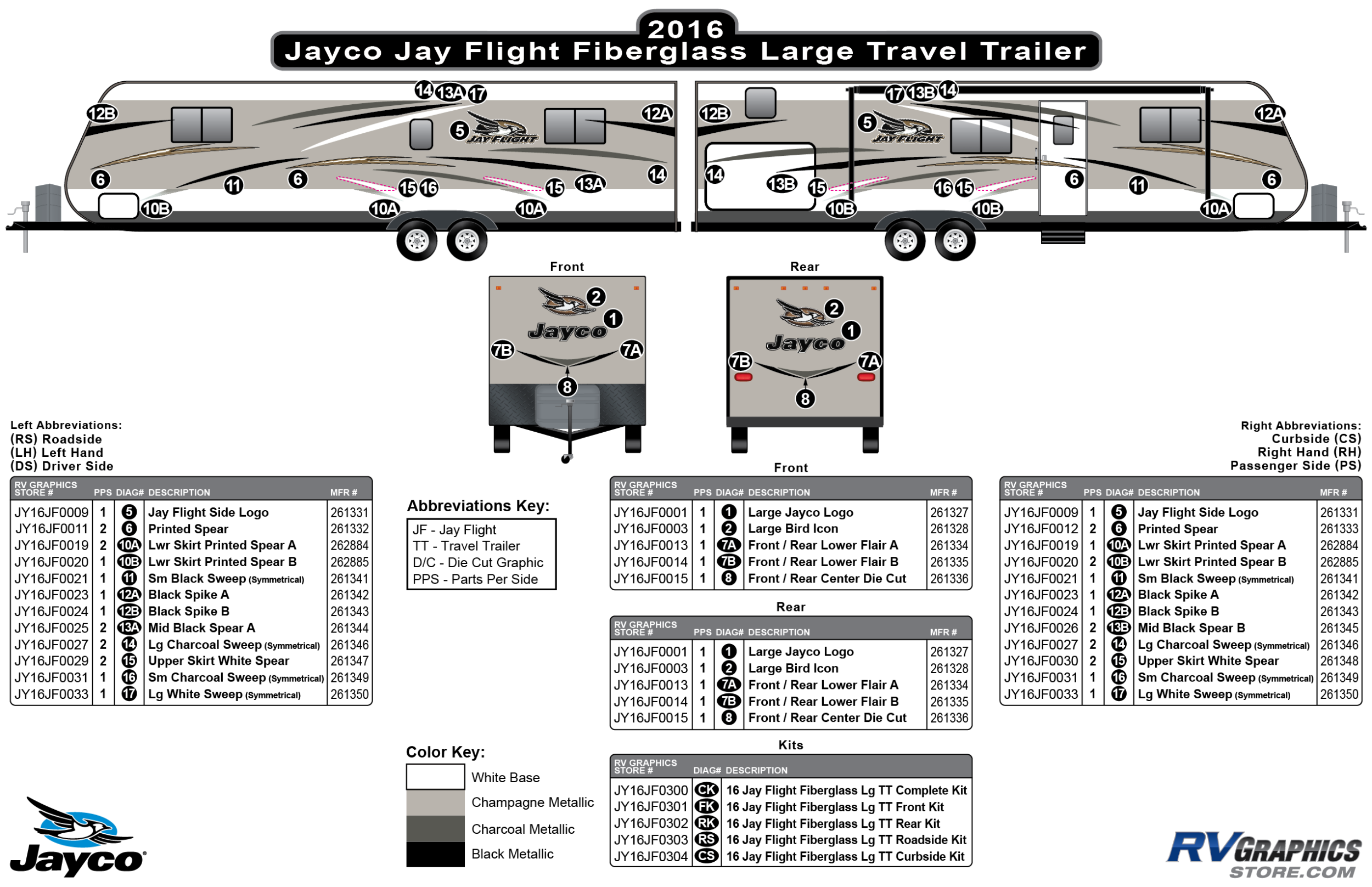 Jay Flight - 2016 Jay Flight LgTT-Large Travel Trailer Fiberglass