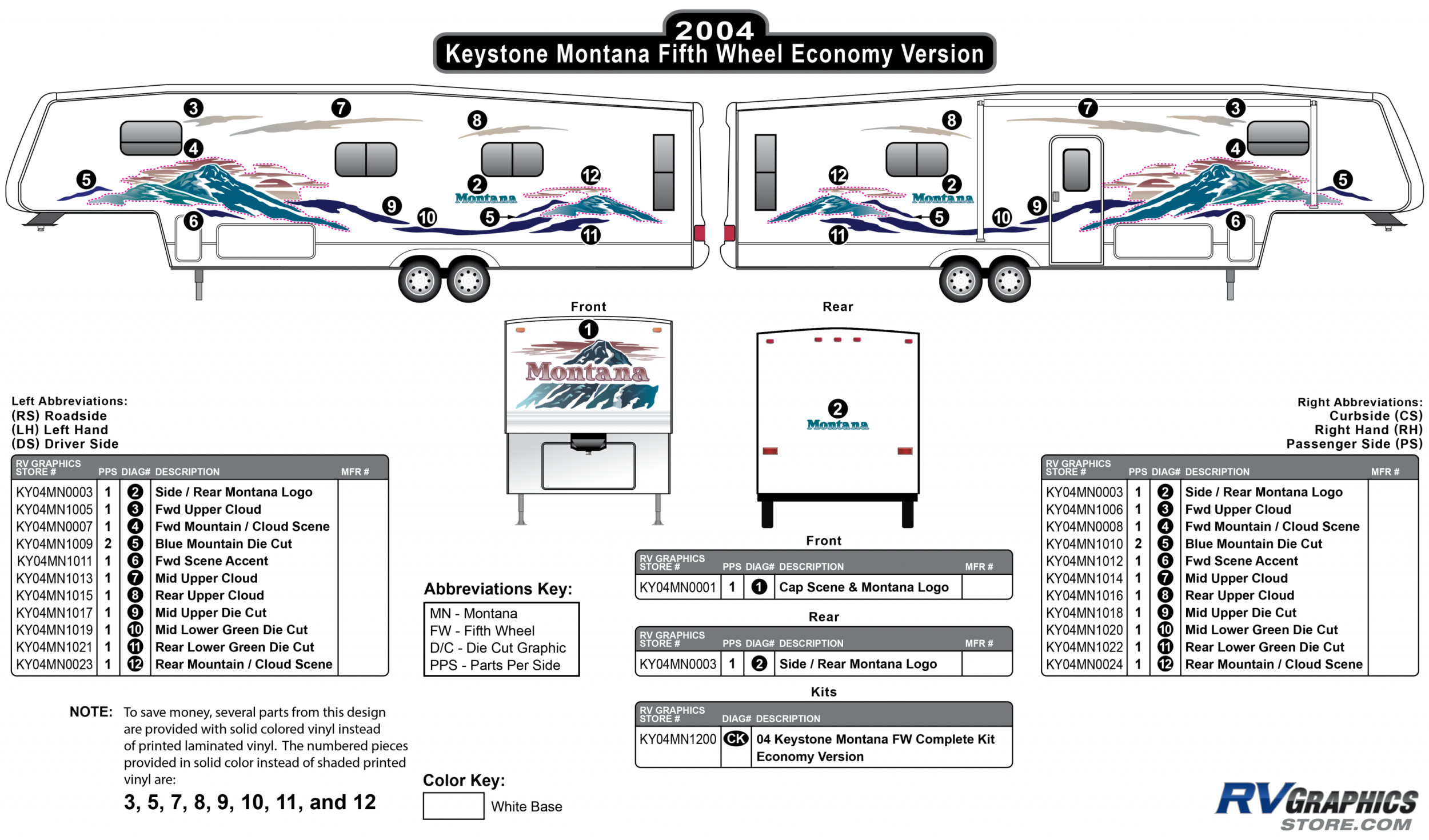 Montana - 2004 Montana FW-Fifth Wheel Economy Version