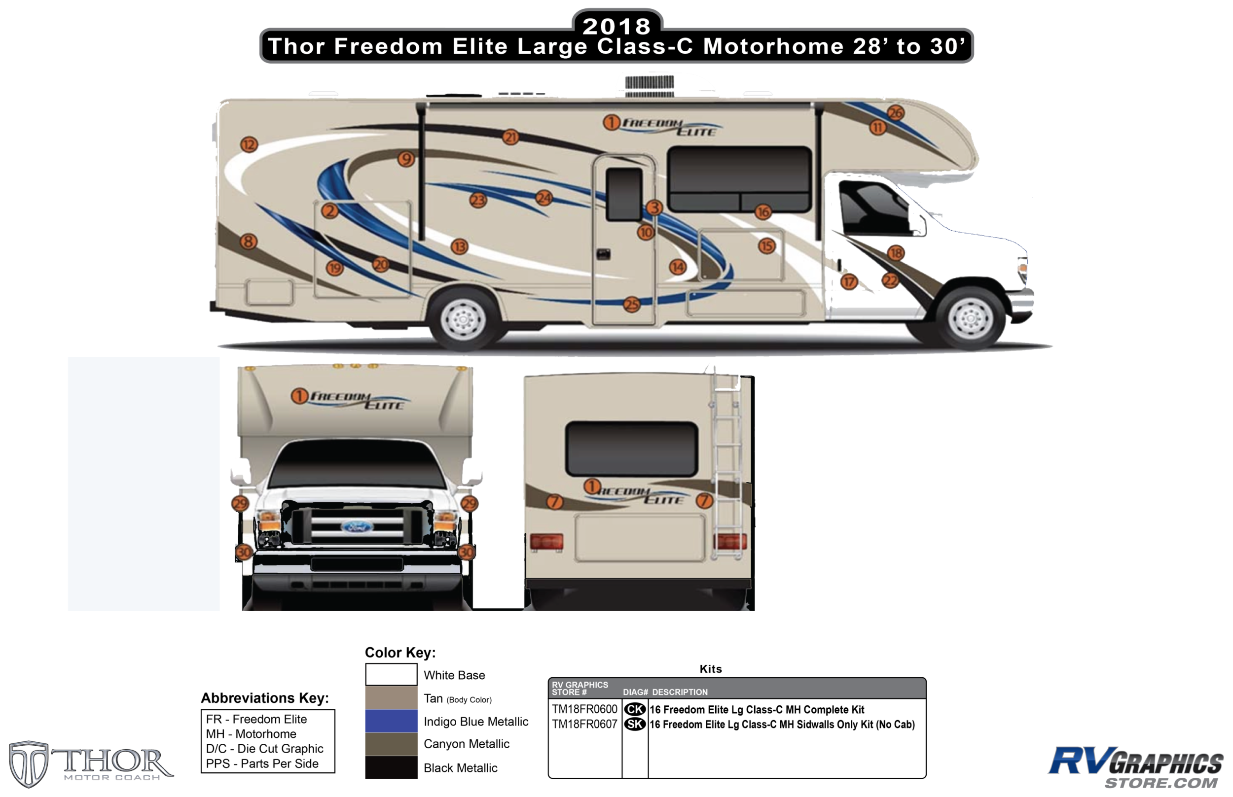Freedom Elite - 2018 Freedom Elite Motorhome Large Version 28' to 30'