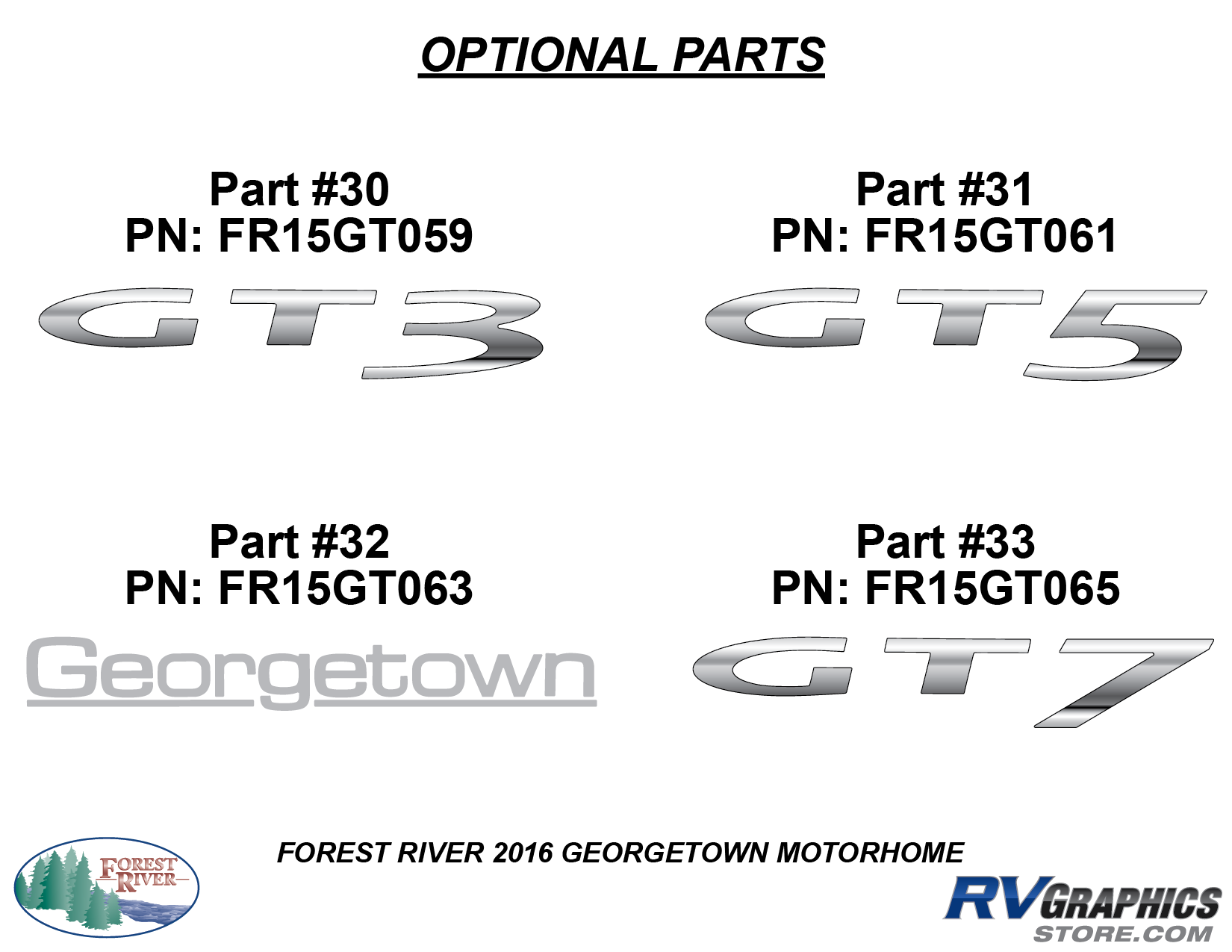 Georgetown - 2016-2018 Georgetown Optional Parts