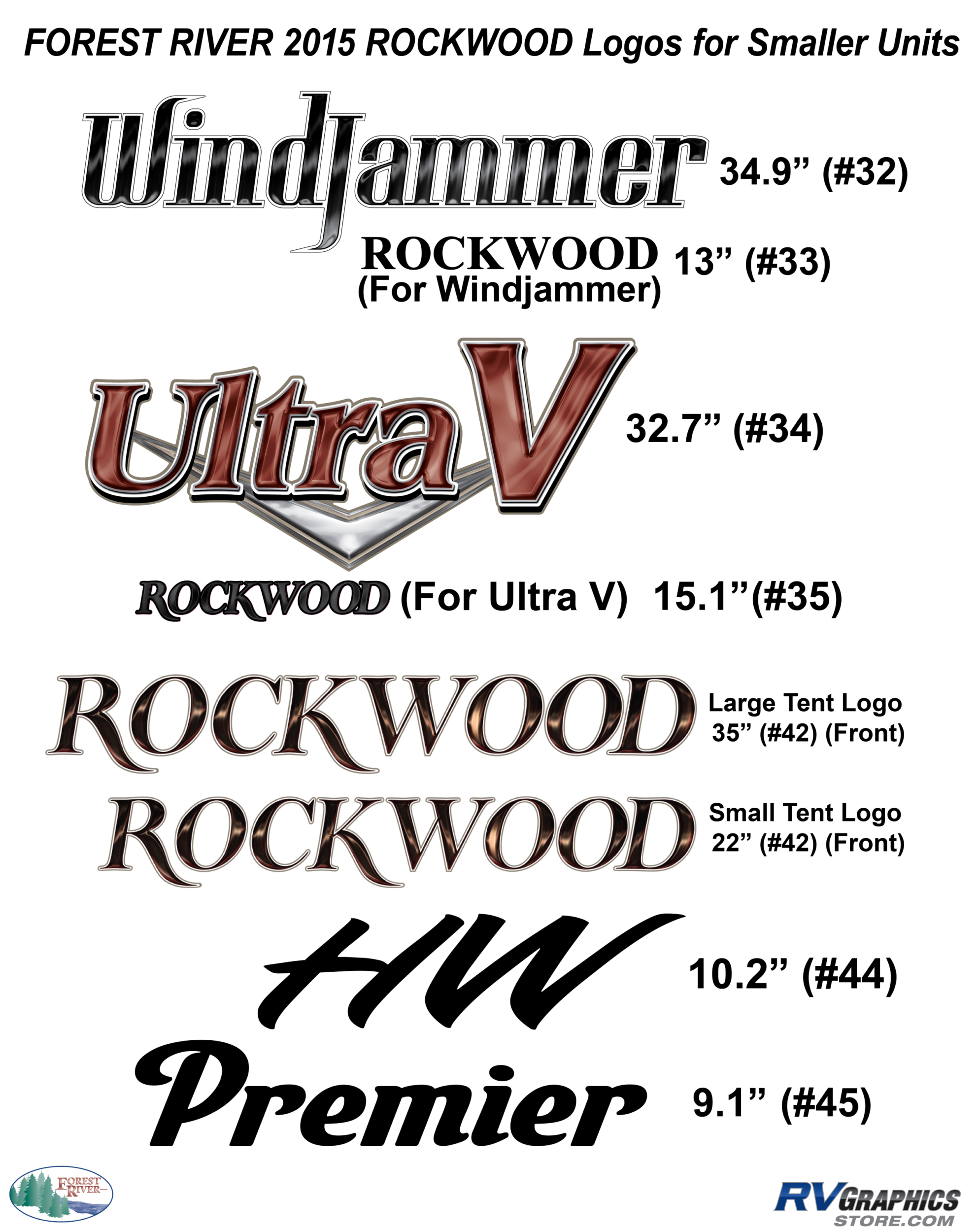 Rockwood - 2015 Rockwood Other Rockwood logos for Smaller Trailer
