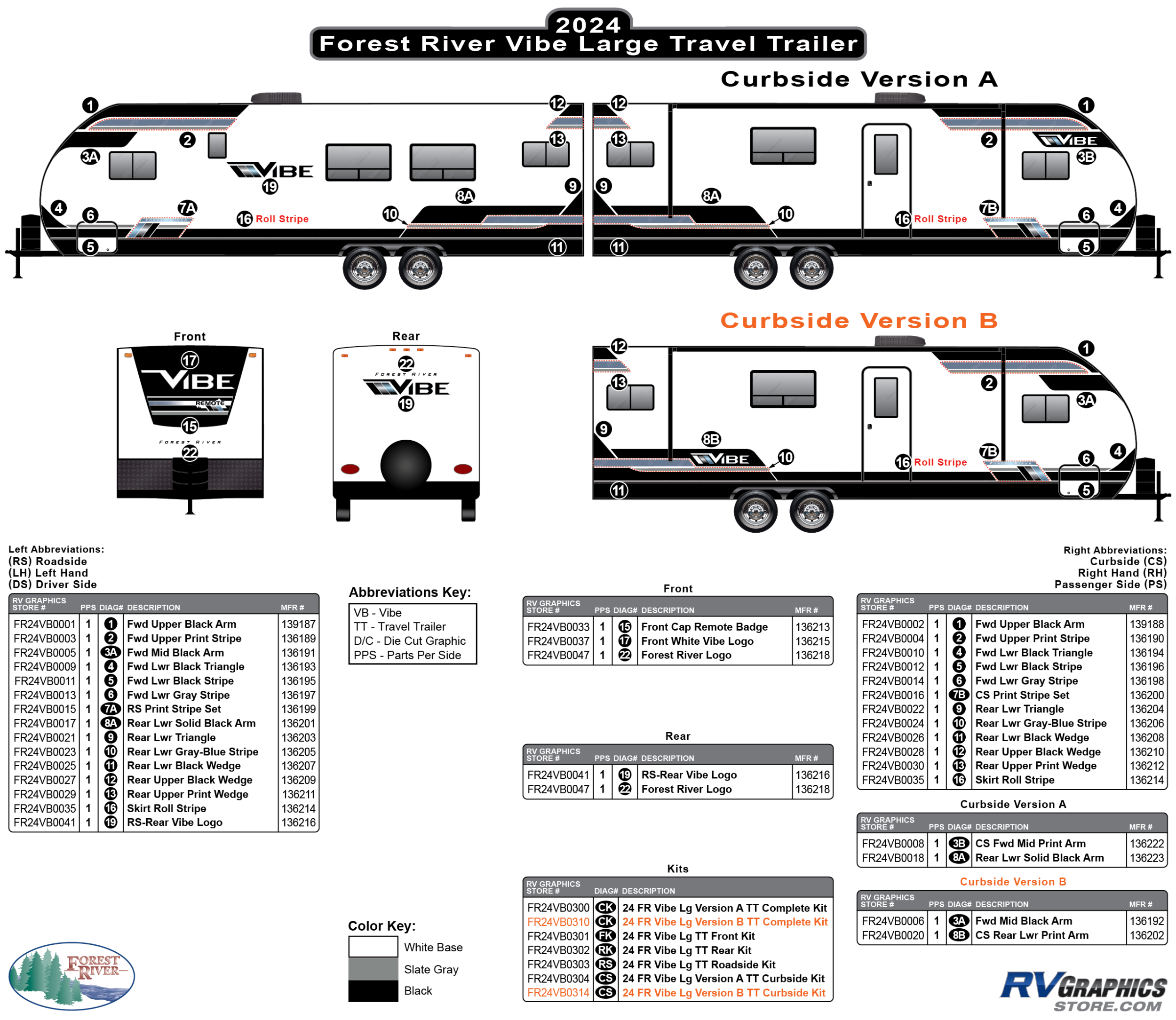 Vibe - 2024 Vibe Large Travel Trailer Versions A & B