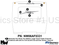 5 Piece 2006 Arctic Fox Lg  Travel Trailer Front Graphics Kit