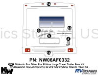 5 Piece 2006 Arctic Fox Lg  Travel Trailer Rear Graphics Kit