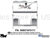 1 Piece 2007 Arctic Fox Silver Fox Edition Camper Front Graphics Kit