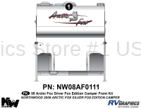 1 Piece 2008 Arctic Fox Camper Silver Fox Edition Front Graphics Kit