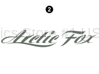 Side and Rear Arctic Fox logo