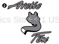 Vertical Arctic Fox Logo