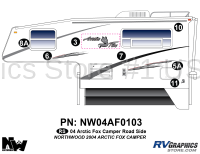 7 Piece 2004 Arctic Fox Camper Roadside Graphics Kit