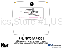 1 Piece 2004 Arctic Fox Lg TT Front Graphics Kit