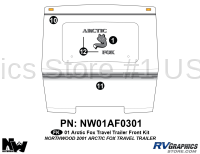 5 Piece 2001 Arctic Fox Lg TT Front Graphics Kit