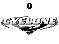 Front/Rear Cyclone Badge