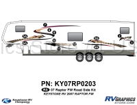 2007 Raptor Roadside (Left/Driver) Decal Kit - RV Graphics Store