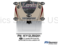 8 Piece 2012 Laredo Fifth Wheel Front Graphics Kit