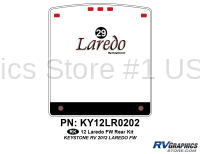 1 Piece 2012 Laredo Fifth Wheel Rear Graphics Kit
