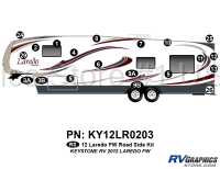 20 Piece 2012 Laredo Fifth Wheel Roadside Graphics Kit