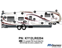 20 Piece 2012 Laredo Fifth Wheel Curbside Graphics Kit