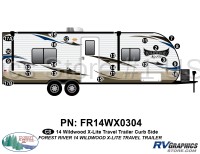 2014 Wildwood X-Lite Travel Trailer Curbside Graphics Kit