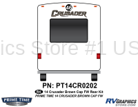 1 Piece 2014 Crusader Fifth Wheel Rear Graphics Kit