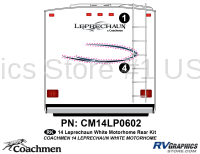 2 Piece 2014 Leprechaun MH Rear Graphics Kit