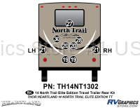 9 piece 2014 North Trail Elite Edition TT Rear Graphics Kit