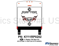 2 Piece 2011 Raptor FW Rear Graphics Kit