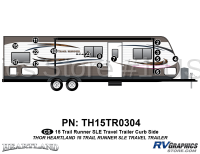 15 Piece 2015  Trail Runnerunner TT Curbside Graphics Kit