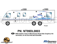 7 Piece 1999 Dolphin MH Roadside Graphics Kit