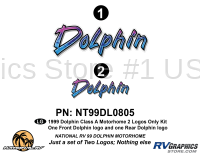 2 Piece 1999 Dolphin MH Logo  Kit