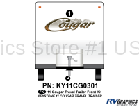 5 Piece 2011 Cougar FW Front Graphics Kit