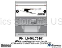2 Piece 2006 Lance Camper Front Graphics Kit
