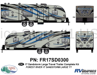 58 Piece 2017 Sandstorm Lg TT Complete Graphics Kit