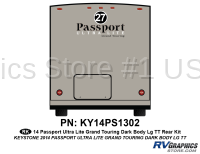 1 Piece 2014 Passport Lg TT Rear Graphics Kit