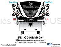 12 Piece 2016 Momentum FW Front Graphics Kit