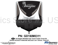 1 Piece 2016 Imagine Molded Cap TT Front Graphics Kit