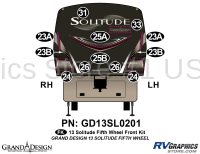 12 Piece 2013 Solitude FW Front Graphics Kit