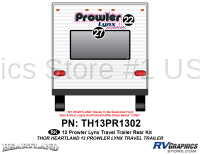 2 Piece 2013 Prowler Lynx Metal TT Rear Graphics Kit