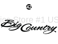 Rear Big Country Logo