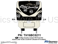 5 Piece 2016 Big Country FW Creme Sides Front Kit