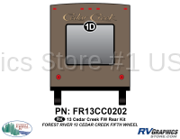 1 Piece 2013 Cedar Creek FW Premium Rear Graphics Kit