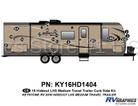 19 Piece 2016 Hideout LHS Med TT Curbside Graphics Kit