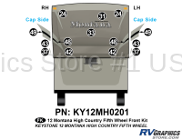 14 Piece 2012 Montana High Country FW Front Graphics Kit
