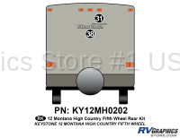 2 Piece 2012 Montana High Country FW Rear Graphics Kit
