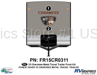 2 Piece 2015 Cherokee TT Metal Front Graphics Kit