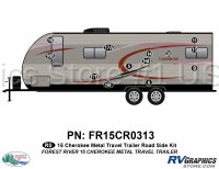 13 Piece 2015 Cherokee TT Metal Roadside Graphics Kit